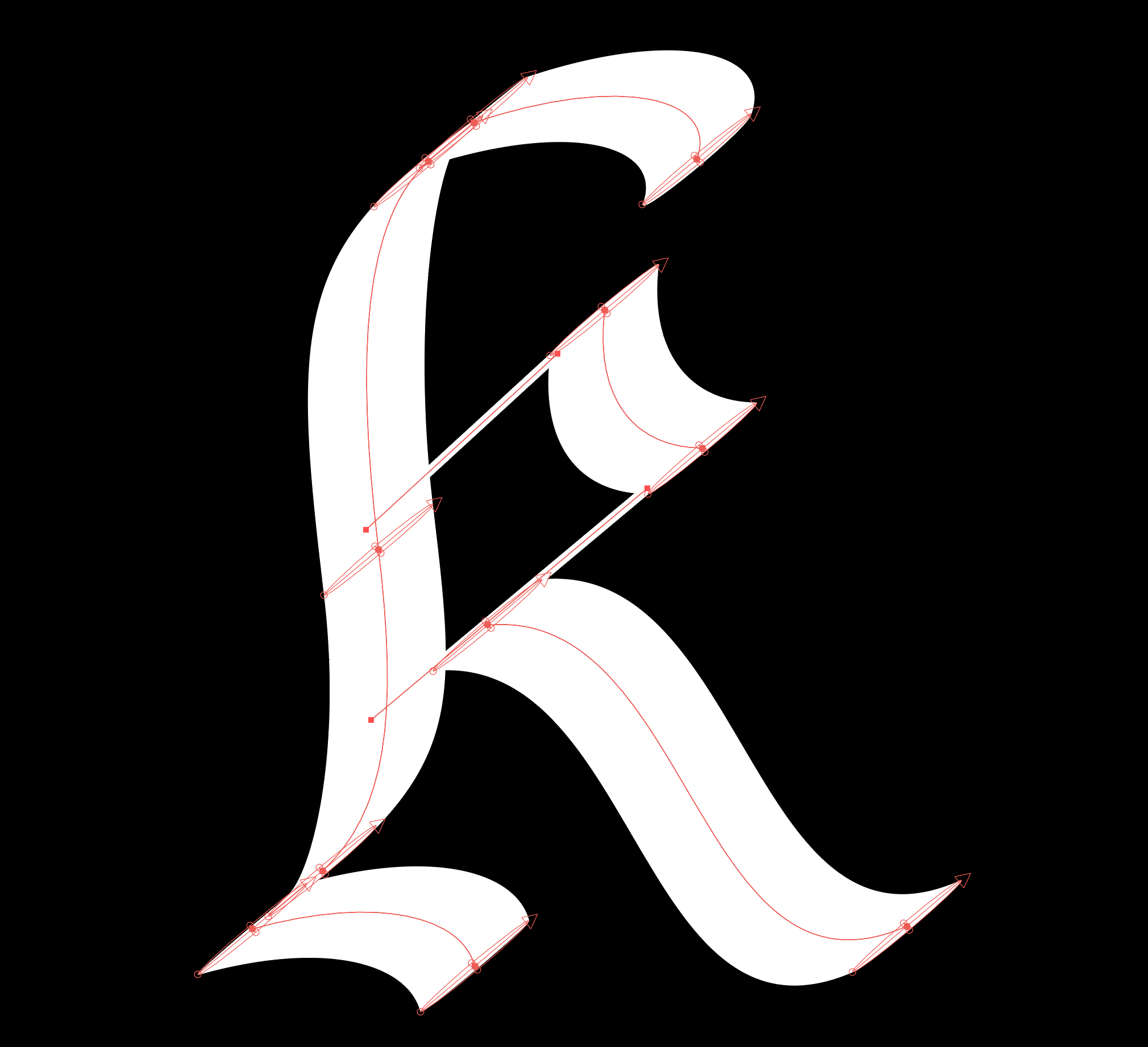 Fig.3 Letter K drawn with LTTR/INK
