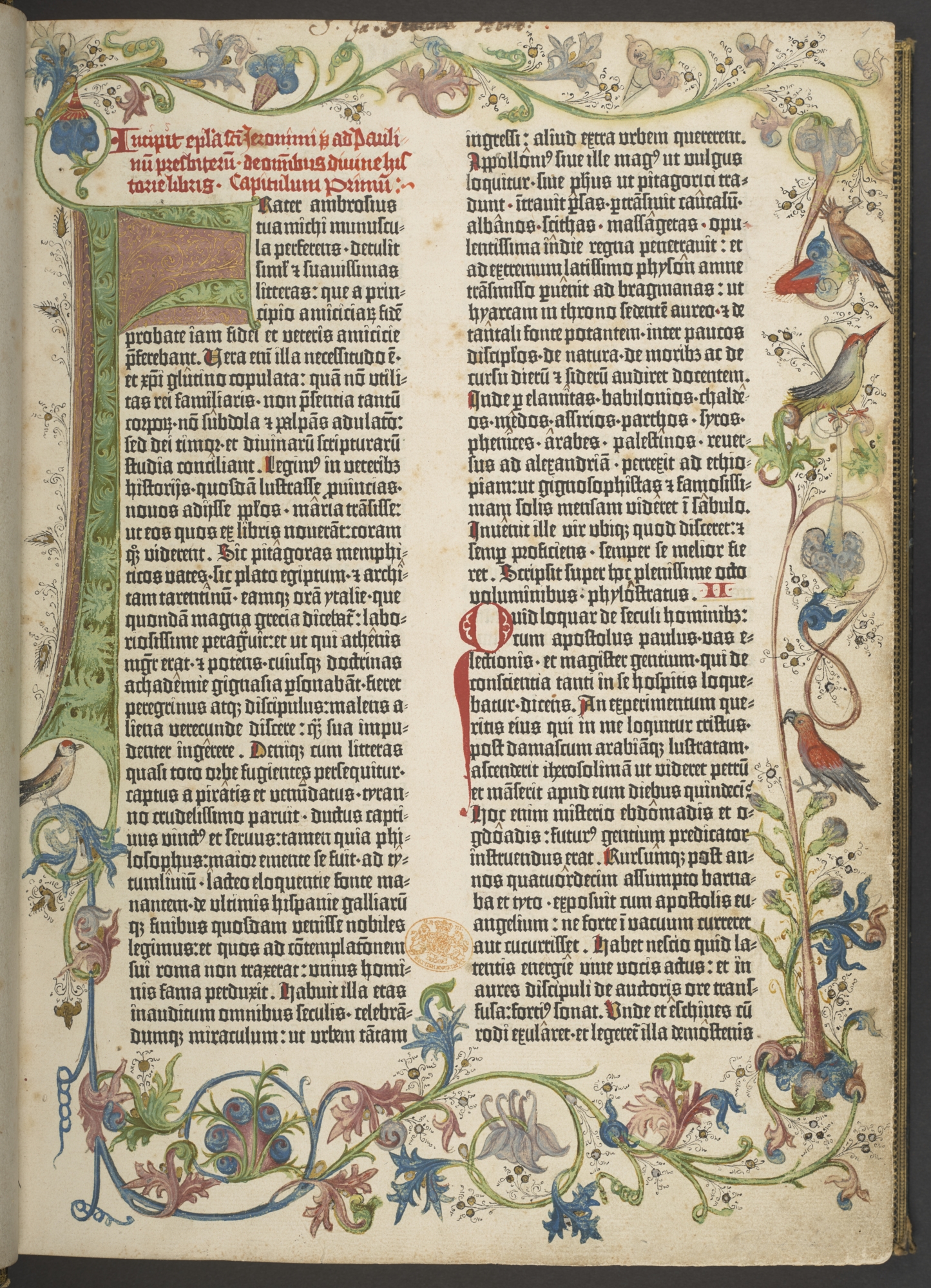 Fig.6 Page of a Gutenberg Bible. Source: British Library C.9.d.3