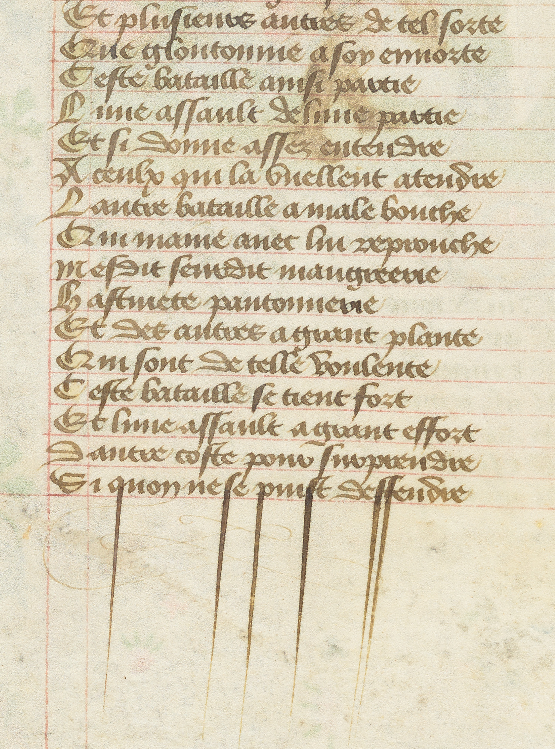 Fig.13 Swell long s’s. Source: fol. 17v, Widener 1 La voie de Povreté ou de Richesse (The Way of Poverty or of Wealth)