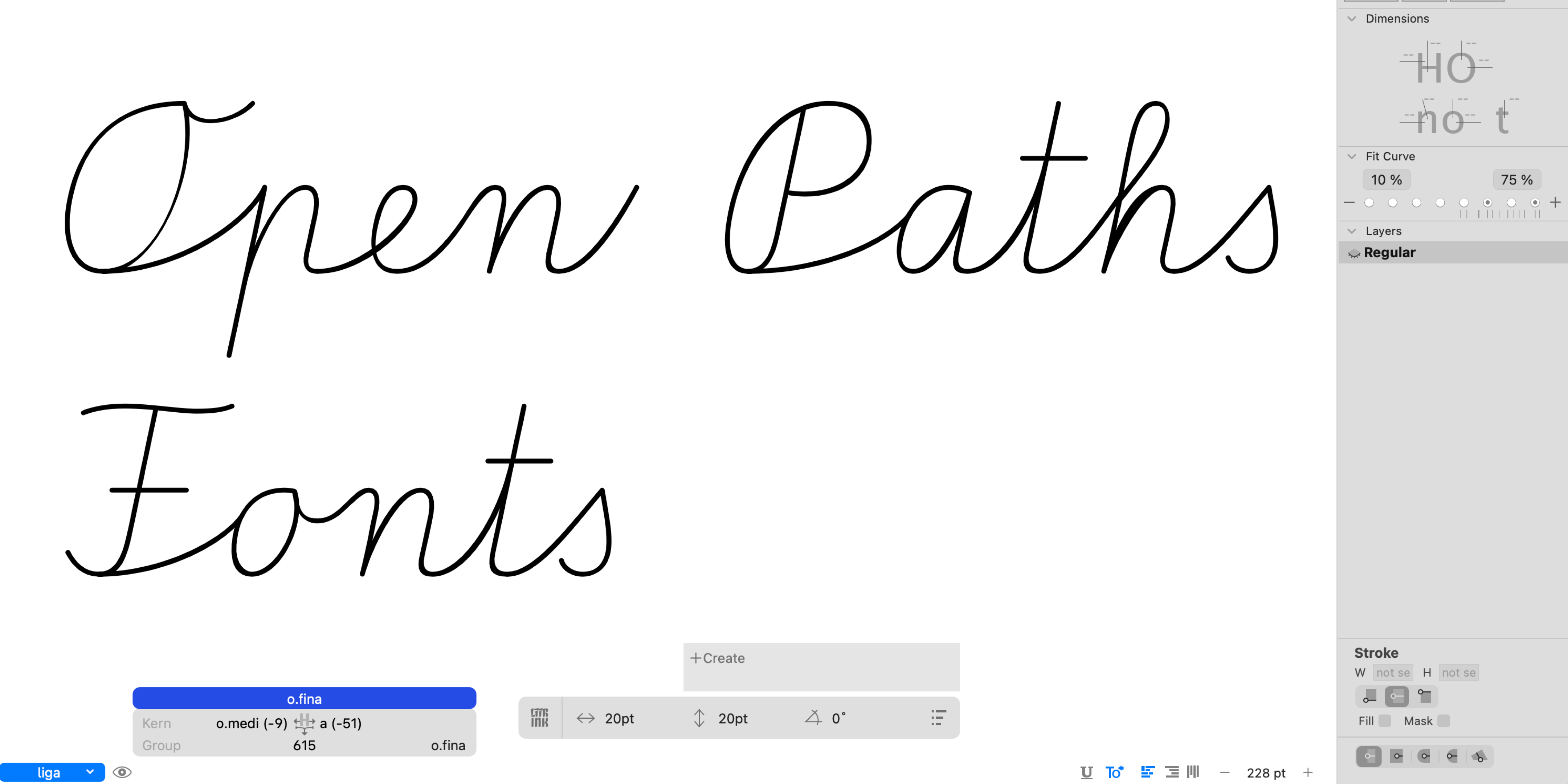 Release: Support of Skeletons for TrueType TTF and open paths OPF Fonts