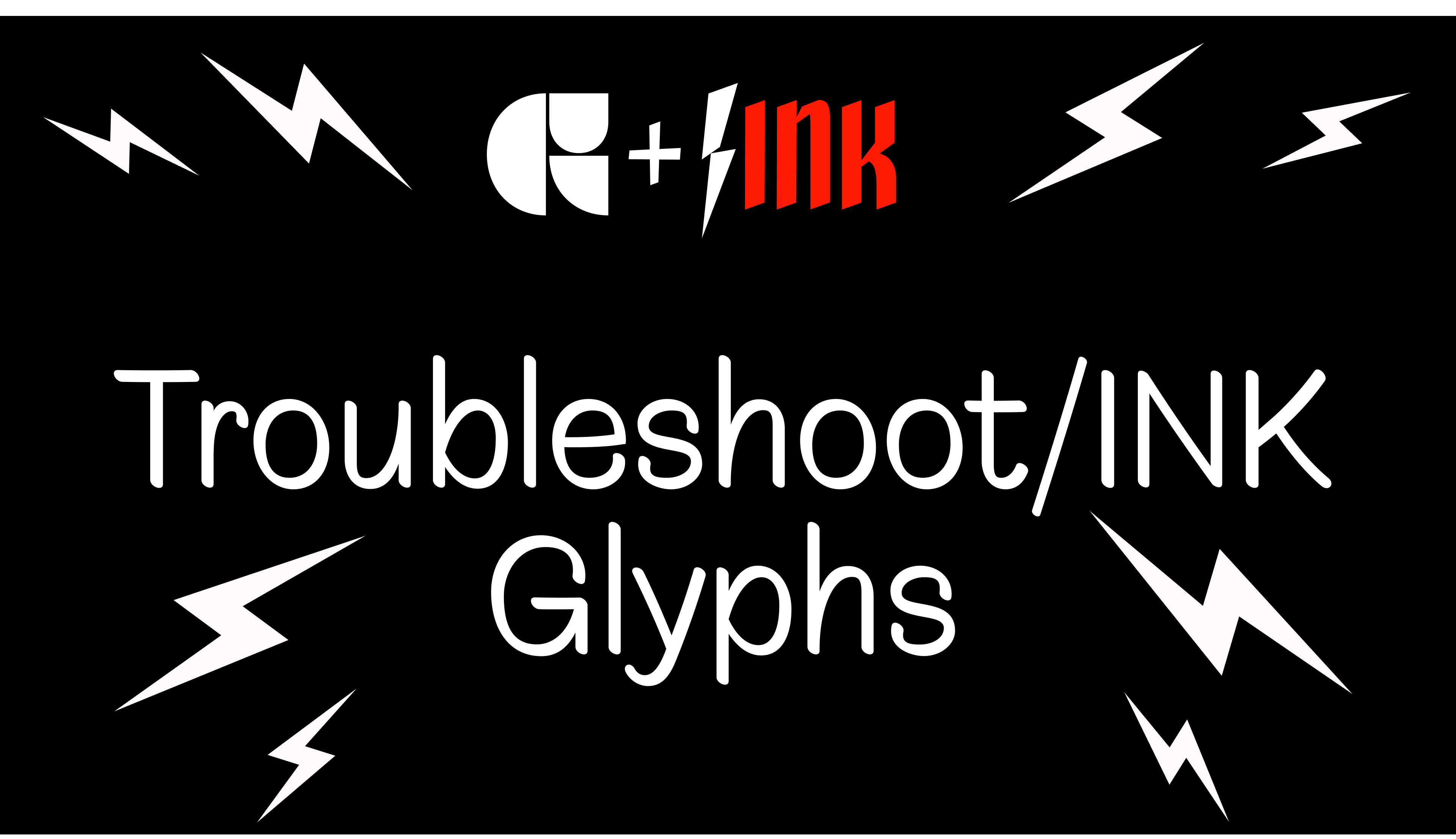 Troubleshoot INK for Glyphs