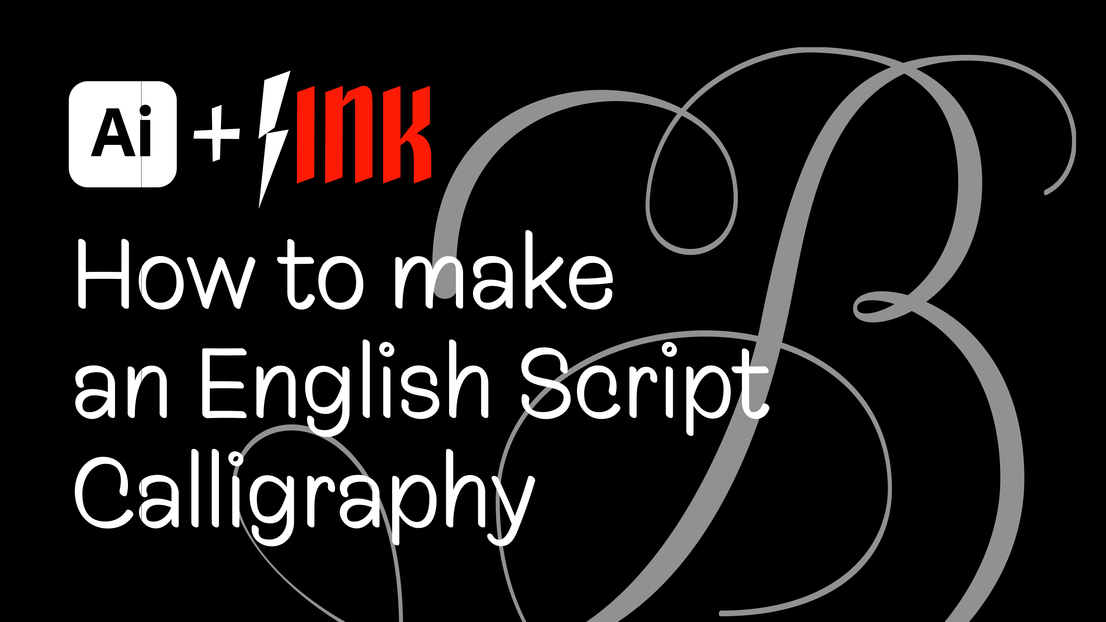 Tutorial on French Rhonde adapted and popularised as English round hand style in Adobe Illustrator with LTTR/INK
