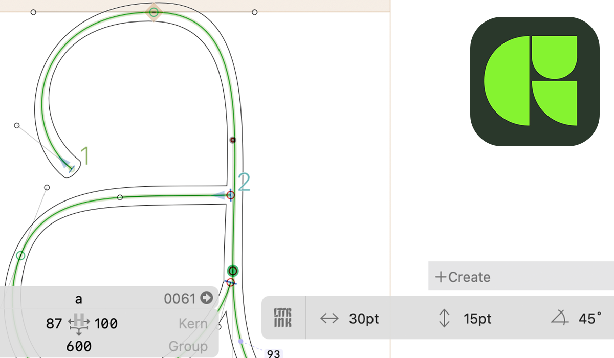 Read fundamental information on how to use LTTR/INK plugin for Glyphs.